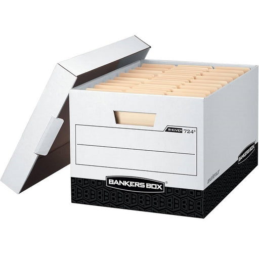 File Box-R Kive, Letter/Legal White/Black 12/Ct - 00724