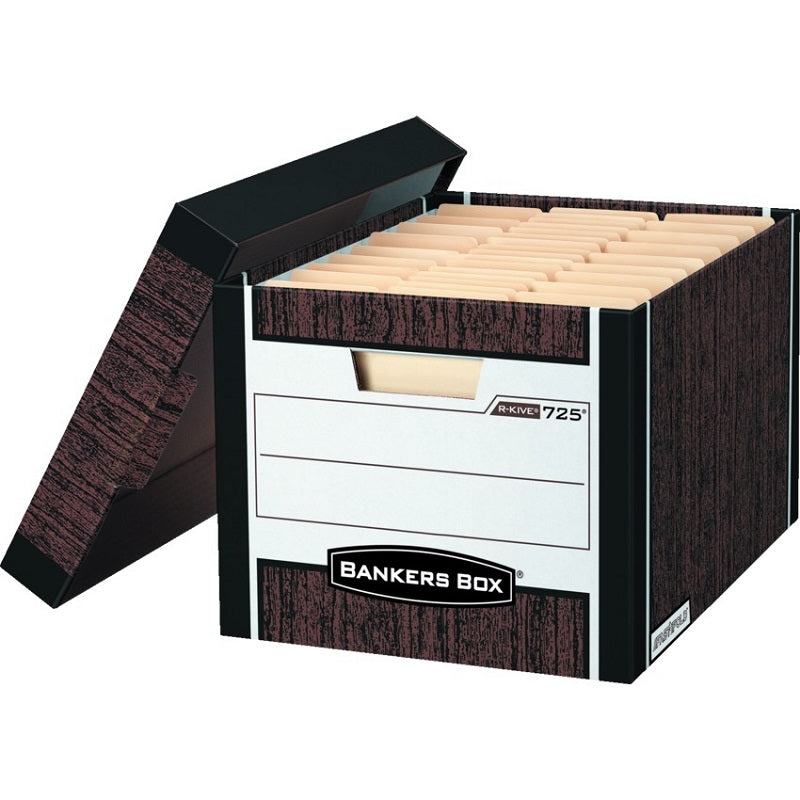 File Box-R Kive, Letter/Legal Woodgrain 12/Carton - 00725