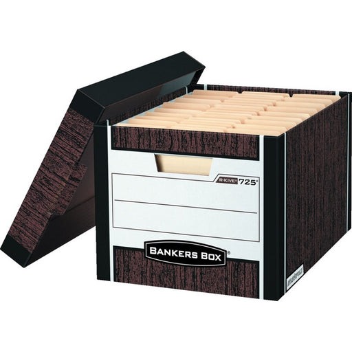 File Box-R Kive, Letter/Legal Woodgrain 12/Carton - 00725