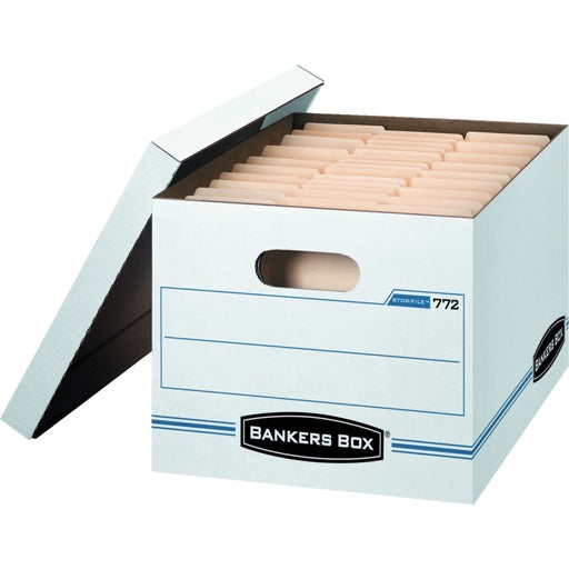 File Box-Stor/File, Letter/Legal, White/Blue 25/Carton - 00772
