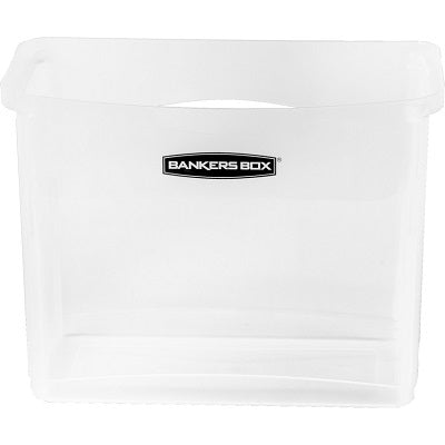 File Box-Plastic Open Desktop Bankers Box, Portable, Clear - 0086402