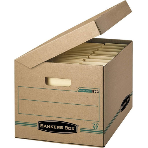 File Box-Enviro Stor, Letter/Legal, With Attached Lid Kraft - 00872