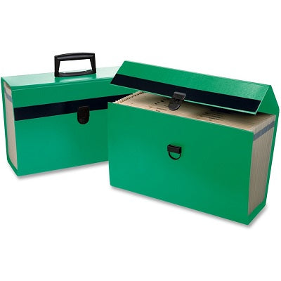File-Portable, Portafile 19-Pocket Expanding, Green - 01159