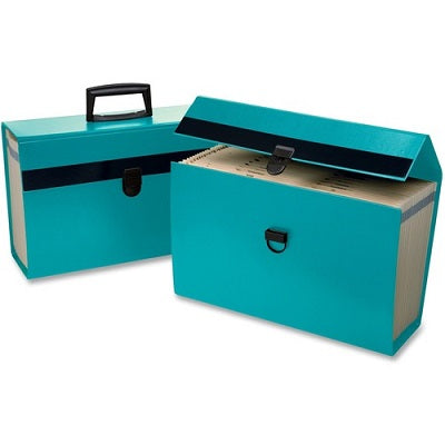 File-Portable, Portafile 19-Pocket Expanding, Turquoise - 01160