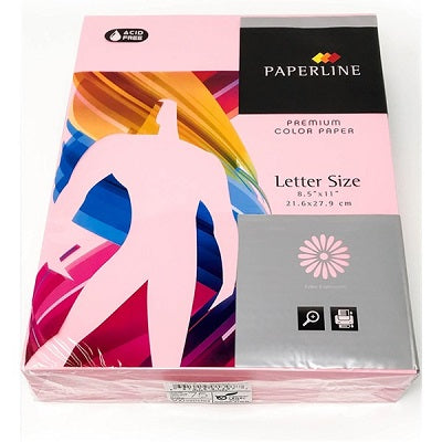 Paper-Paperline Colour, Letter 20Lb Pink - 01307