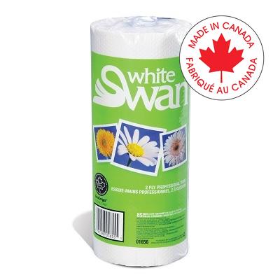 Paper Towel-White Swan, 2-Ply 80 Sheets/Roll, 30 Rolls/Ct - 01656