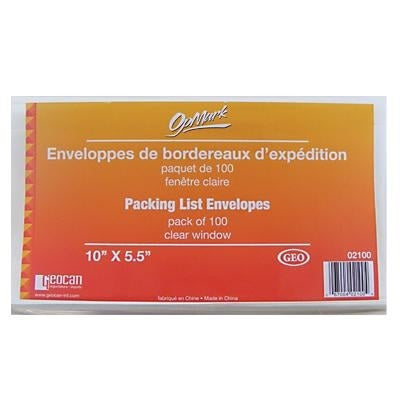 Envelope-Packing Slip 5.5 X 10 Full Window - 02100