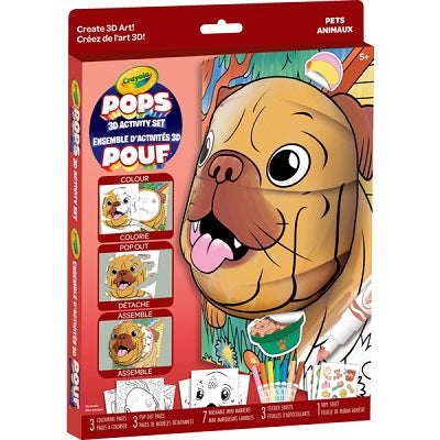 Activity Set 3D Pop, Crayola Pets - 04-1855