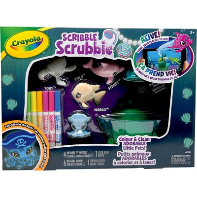 Scribble Scrubbie Set, Crayola, Glow Deep Sea Lagoon - 04-5339