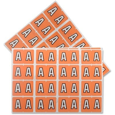 Labels-Alphabetic Colour Code, A  Pink - 06601
