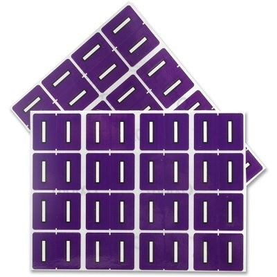 Labels-Alphabetic Colour Code, I  Purple - 06609