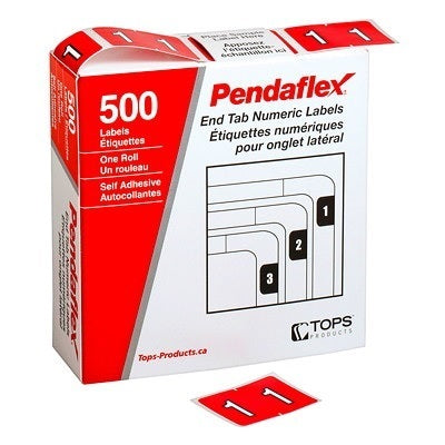 Labels-Numeric Colour Code, 1  Red - 06631