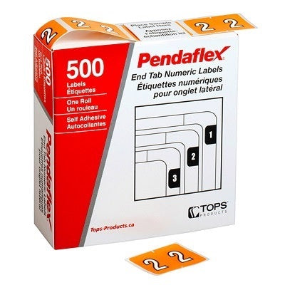 Labels-Numeric Colour Code, 2  Light Orange - 06632