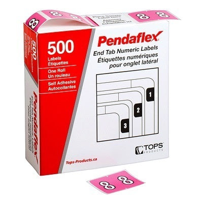 Labels-Numeric Colour Code, 8  Lilac - 06638