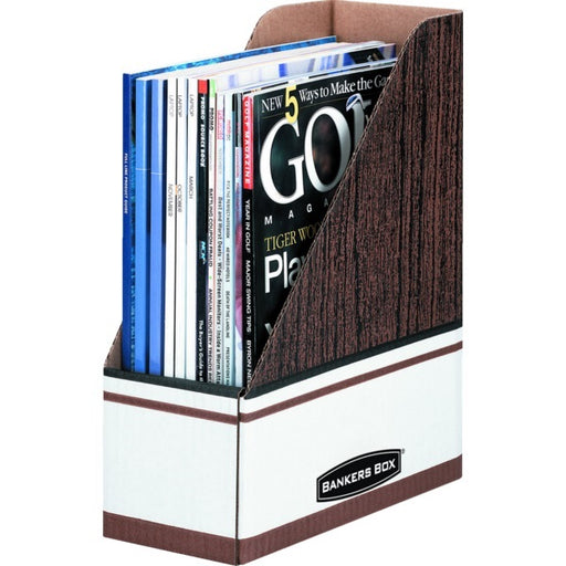 File-Magazine, Letter,  Woodgrain/White - 07223