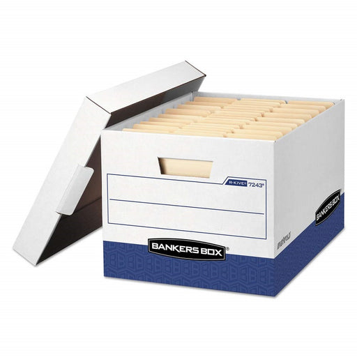 File Box-R Kive, Letter/Legal White/Blue 12/Ct - 07243