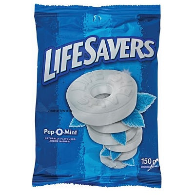 Candy-Lifesavers Pep-O-Mint 150G. (93019) - 07WR128-PMINT150GR