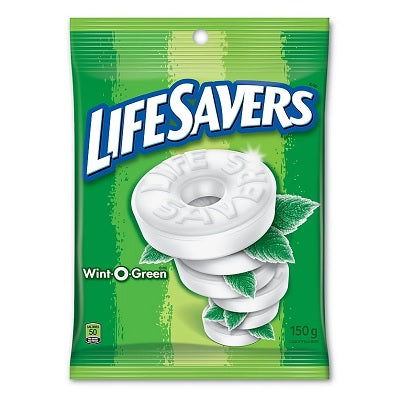 Candy-Lifesavers Wint-O-Green 150G. (93020) - 07WR128-WINTGRN150GR