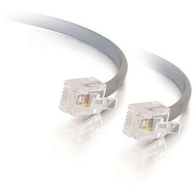 Telephone Cord-Cables To Go, Wall To Phone 25' Silver - 08133