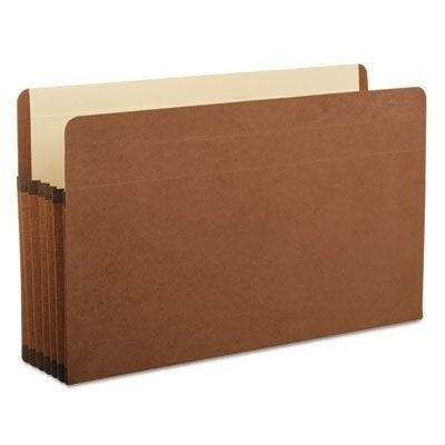 File Pocket-Reinforced, Legal, 5.25" Expansion, Red Fibre - 085565