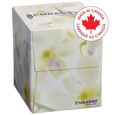 Facial Tissue-Embassy 2-Ply 100 Sheet Cube - 08906