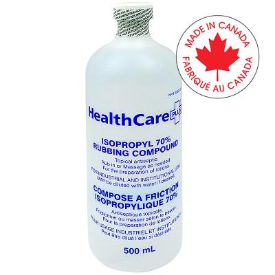 Rubbing  Alcohol-Heathcare Plus, Isopropyl 70% 500Ml. - 100214