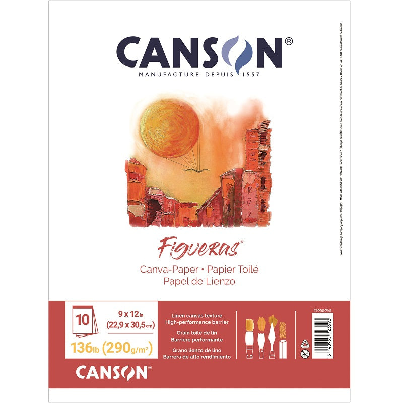 Canvas Paper Pad-9X12, Foundation Canva-Paper, 10 Sheet - 100510841