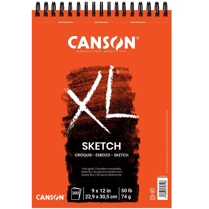 Sketch Book-Coil, Xl 9X12 Top Bound, 100 Sheets - 100510939