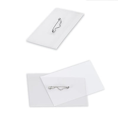 Badge Holder-Fold-Over With Pin, 2-1/8X3-1/2" 10/Pack - 1008-7391-00-000