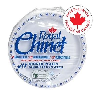 Plates-Royal Chinet Paper, 8-3/4" Diameter, 40/Pack - 10124
