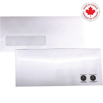 Envelope-#10 White, Window Antimicrobial, 500/Box - 1024445FSCNLAM