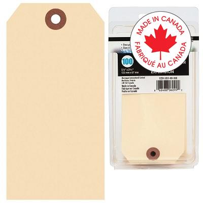 Tags-Shipping, Manila Size 6, 5-1/4X2-5/8" 100/Pk - 1024-5051-00-000