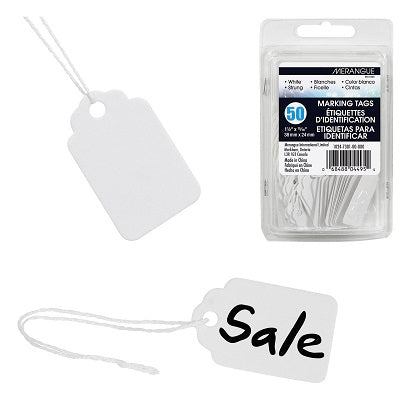 Tags-Marking, 1-1/2X15/16", White 50/Pack - 1024-7301-00-000