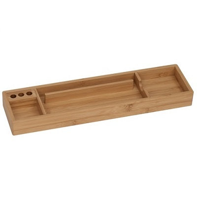 Desk Organizer-Desktop Tray, Four Compartment, Bamboo - 1025-0450-00-000