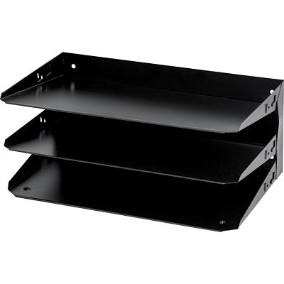 Desk Tray-Metal 3-Tier Legal, Black - 1025-0492-00-000