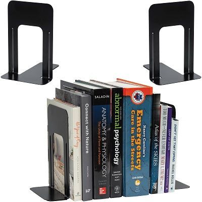 Bookends-Metal, 9" Non-Skid, Black - 1025-0520-00-000
