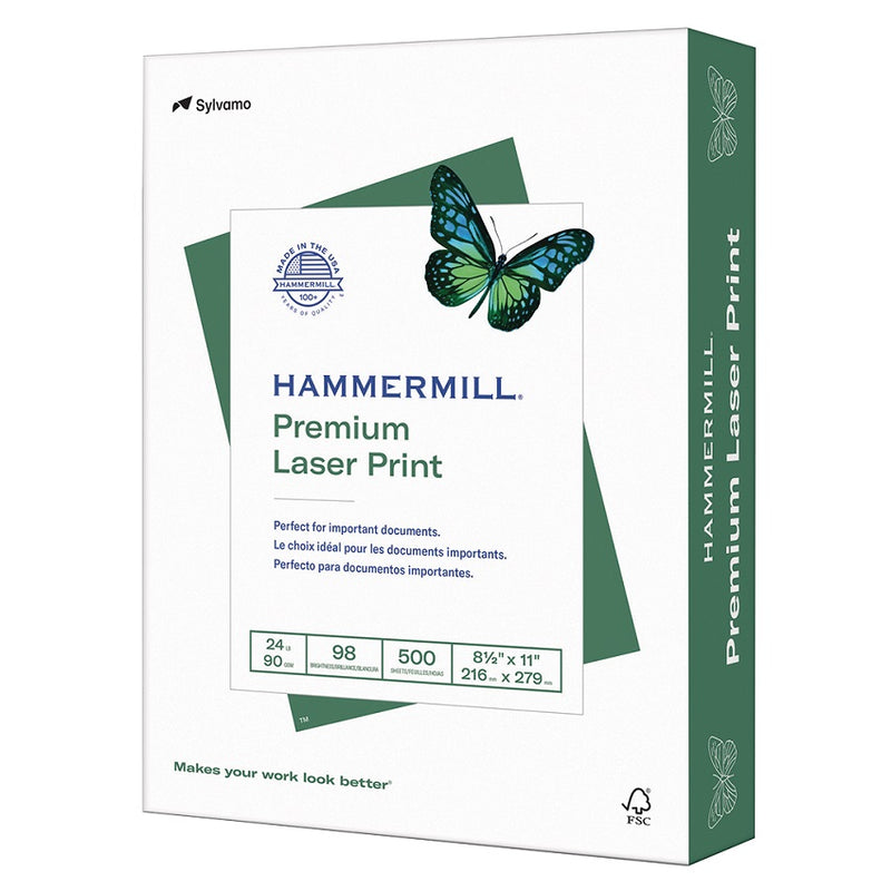 Paper-Hammermill Laser Print Letter 24Lb 98 Bright - 10460-4