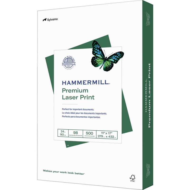 Paper-Hammermill Premium Laser 11 X 17 24Lb. 98Bright - 104620