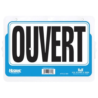 Sign-Open/Closed Will Return Dial-A-Time 11X8, French - 10736-03826