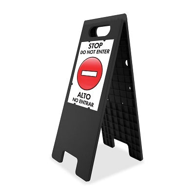 Sign-Customizable Tent, 10.5X25.5 Black - 10736-05694