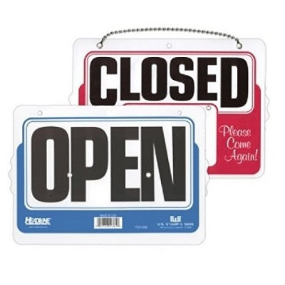 Sign-Open/Closed Will Return Dial-A-Time 11X8, English - 10736-09385