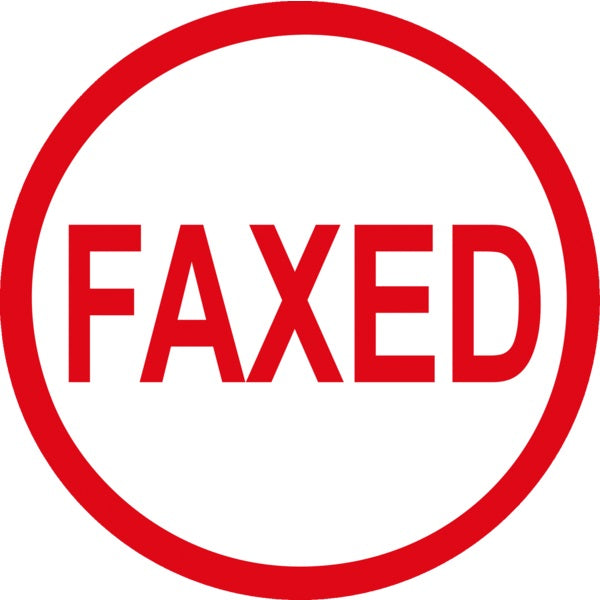 Stamp-S-Printy, Small, Faxed, Red - 11452