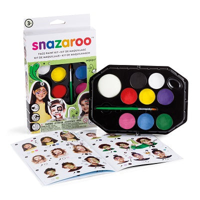 Face Paint Kit-Snazaroo, Rainbow Pallete - 1172069