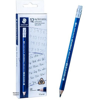 Pencils-Triangular, My First Norica 4Mm Jumbo Hb, 12/Box - 119 22