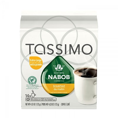 Coffee-Tassimo Nabob Breakfast Blend 14/Box - 11KR152