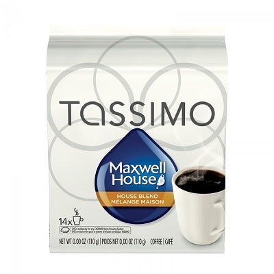 Coffee-Tassimo Maxwell House, House Blend 14/Box - 11KR153