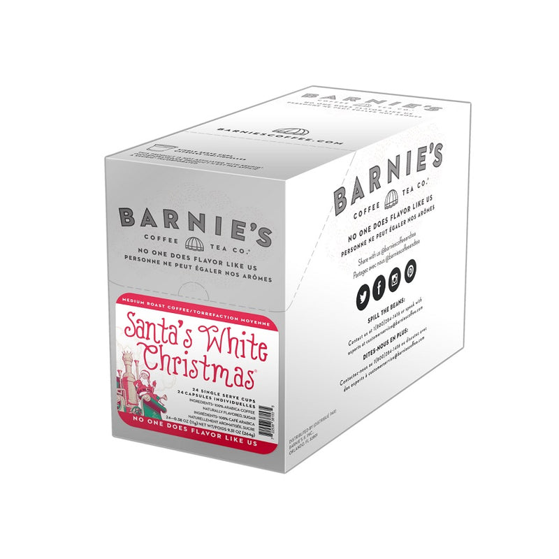 Coffee-K Cup Barnie'S Santas White Christmas Medium Roast - 11MI170-SANTA24CT