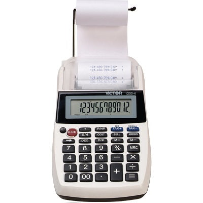 Calculator-Printing Ac/Dc 12 Digit Portable 2Lps - 1205-4