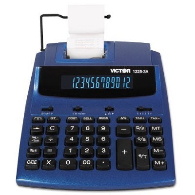 Calculator-Printing Ac 12 Digit 2-Colour 3Lps,Anti-Microbial - 1225-3A