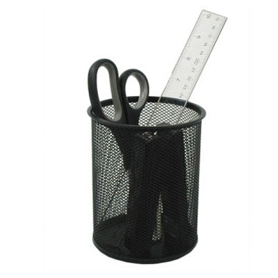 Pencil Cup-Mesh Jumbo Black - 12301